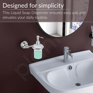 Plantex 304 Grade Stainless Steel Handwash Holder/Wall Mounted Dispenser/Bathroom Accessories - Skyllo (Chrome)