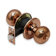 Plantex Stainless Steel Bathroom Door Lock/Keyless Cylindrical Lock For Bathroom/Balcony/Tubular Door Knob/Handle - Pack Of 1 (Rose Gold)