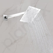Plantex 9-Inch Shower Arm for Overhead Shower/Stainless Steel Shower Pipe/Wall Mount Bathroom Fitting with Â½-Inch Thread - Pack of 1 (Chrome)