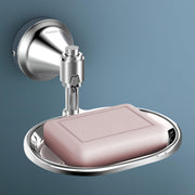 Plantex 304 Grade Stainless Steel Soap Dish/Soap Stand/Soap Tray/Soap Holder for Bathroom Accessories - Niko (Chrome)