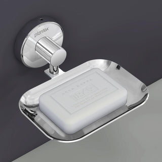 Plantex 304 Grade Stainless Steel Soap Holder/Bathroom Soap Holder/Kitchen Soap Stand for Sink - Bathroom Accessories (Chrome)