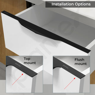 Plantex Profile Handle for Kitchen Cabinet/32 Inch Alluminium Drawer Profile Handle/Wardrobe Pull Handle for Home/Office/Hotel - Pack of 1 (Black)