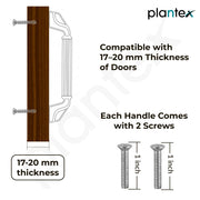 Plantex Aluminium Cabinet Handle/450mm Wardrobe Handle for Home/Cupboard Door Pull-Push Handles for Office - Pack of 1 (Black)
