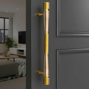 Plantex 12 Inch Main Door Handle/Stainless Steel Handle for Door/Pull-Push Handle for Home/Office/3 Years Warranty By Plantex - Pack of 1 (APS-147, Brass Antique & Gold)