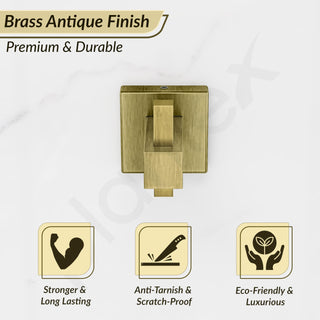 Plantex Stainless Steel Robe Hook for Bathroom/Door Hanger Hook/Wall Towel Hook/Bathroom Accessories - Pack of 1, Aqua (Brass Antique)