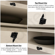 Plantex Cabinet Latch ÃƒÂ¢Ã¢â€šÂ¬Ã¢â‚¬Å“ Heavy-Duty Hatch Case Bolt for Storage Units, Toolboxes, Kitchen Cabinets & Cupboards ÃƒÂ¢Ã¢â€šÂ¬Ã¢â‚¬Å“ Black (Pack of 1)