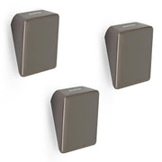Plantex Knobs for Drawers/Square Drawer Knobs for Cabinets/Pull-Push Knobs for Kitchen/Bedroom Drawer - Pack of 3 (SH-331, Satin Black)