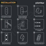 Plantex Towel Rod for Bathroom/Pure Brass Towel Hanger/24in Towel Holder/Bathroom Accessories - Pack of 1 (APS-GIA-01, Chrome)