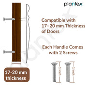 Plantex Cabinet Handle/Kitchen Cabinet Door Handle/Wardrobe/96 mm Cupboard Handle/Door Pull-Push Handle for Home/Office - Pack of 2 (Rose Gold)