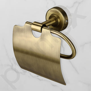 Plantex 304 Grade Stainless Steel Toilet Paper Roll Holder for Bathroom/Tissue Paper Holder/Bathroom Accessories - Daizy (Antique)
