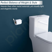 Plantex Rich Brass Bathroom Accessories - Unique Toilet Paper Holder/Tissue Paper Stand for Washroom/Bathroom (Chrome)