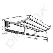 Plantex Stainless Steel Towel Hanger for Bathroom/Towel Rack/Bathroom Towel Holder/Towel Stand/Bathroom Accessories - Pack of 16 (24 Inch-Chrome)