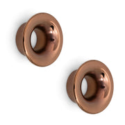 Plantex Knobs for Drawers/Cabinet Knob/Round Knobs for Drawer/Pull-Push Knob for Kitchen/Bedroom Drawer - Pack of 2 (Rose Gold)
