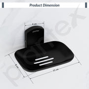 Plantex 304 Grade Stainless Steel Soap Holder for Bathroom/Soap Stands for Bathroom Wall/Bathroom Accessories - Parv (Black)