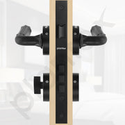 Plantex Heavy Duty Door Lock - Main Door Lock/Mortise Lock for Door/Door Lock for Bedroom/Home/Office/Hotel -Z Black Finish (3 Brass Keys)