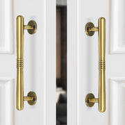 Plantex Door Handle/Stainless Steel Main Door Handle/8 Inch Pull-Push Handle/3 Years Warranty Pack of 2 (S-142, Brass Antique)