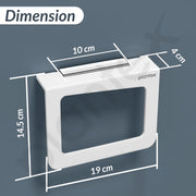 Plantex Acrylic Towel Holder for Bathroom/Napkin Hanger for Wash Basin/Hand Towel Hanger/Kitchen/Bathroom Accessories - (Square-White)