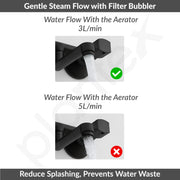 Plantex Non-Telephonic Wall Mixer for Bathroom with Brass Spindle/Mixer Tap for Bathroom with Water Saving Aerator/Wall Flange and Teflon Tape - Pack of 1 (Black)