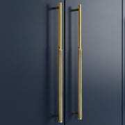 Plantex Stainless Steel & Aluminium Cabinet Handle/450mm Wardrobe Door Handle/Cupboard Pull-Push Handles for Home/Office - Pack of 2 (Brass Antique & Gold)