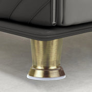 Plantex Antique Pillar 3 inch Spare Sofa Legs for Bed Furniture/Sofa Leg for Table/Sofa Support Legs/Legs with Rubber Grip/Set of 6 Pcs (Brass Antique)