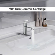 Plantex Pure Brass Pillar Tap for Wash Basin Tap/Water Tap with Water Saving Nozzle/Tap for Wash Basin-7 Year Warranty by Plantex (LEA-703-Mirror Chrome)