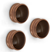 Plantex Knobs for Drawers/Drawer Knobs/Round Knob for Cabinets/Pull-Push Knob for Kitchen/Bedroom Drawer - Pack of 3 (Rose Gold)