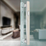 Plantex Door Handle/14 Inch Main Door Handle/Handle for Wooden Door/Pull-Push Door Handle/Door Accessories (Pack of 1, Satin White, Chrome)