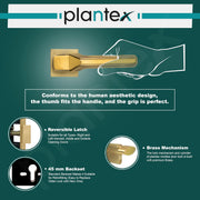 Plantex Mortise Door Lock for Main Door/Premium Handle Lock Set for Home with 3 Years Warranty by Plantex (Brass Antique & Gold)