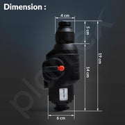 Plantex Electric Hammer Drill, 1.7J Impact Energy, SDS Chuck, Variable Speed 0-2000 RPM, Ideal for 6-10mm Boreholes â€“ Heavy Duty Rotary Hammer - Black (Mainframe, Battery & Charger Not Included)