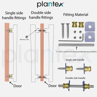 Plantex 16-inches Deer Shape Main Door Handle/Heavy Duty Door Handle & Home Decor - Pack of 1 (285-Copper Antique) - 3 Years Warranty