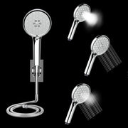 Plantex Acrylonitrile Butadiene Styrene Hand Shower For Bathroom/5 Inch Round Multi-Function 3 Mode Shower Hand/Hand Shower With 1.5 Meter Flexible Tube And Wall Hook-(Chrome)