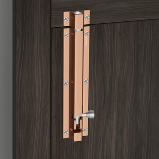Plantex Stainless Steel Tower Bolt 8 inch/Tower Bolt for Home,Offices Doors and Windows/Tower Bolt for Main Door/Door Latch/Kundi/Chitakini/Door Latch for Windows (Rose Gold, Pack of 1)