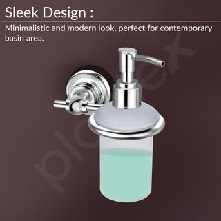 Plantex 304 Grade Stainless Steel Handwash Holder/Wall Mounted Dispenser/Bathroom Accessories - Skyllo (Chrome)