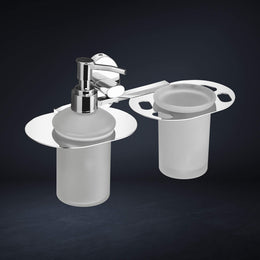 Plantex Olive Hand wash Holder for wash Basin Liquid soap Dispenser - 304 Stainless Steel