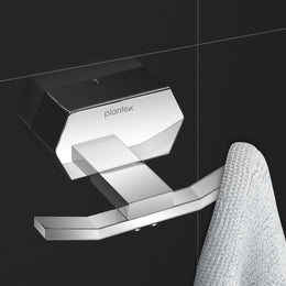 Plantex Robe Hook for Bathroom/304 Grade Stainless Steel Cloth Hanging Hook/Bath Towel Hook/Bathroom Accessories - Pack of 1 (Delta - 2805, Chrome)