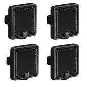 Plantex Knobs for Drawers/Drawer Knobs/Square Knob for Cabinets/Pull-Push Knob for Kitchen/Bedroom/Drawer - Pack of 4 (DC-Black & Z-Black)