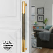 Plantex Main Door Handle/Stainless Steel & Aluminium Door Handle/600mm Pull-Push Handle for Home/Office/Hotel - Pack of 1 (DTMD-411, Brass Antique & Gold)