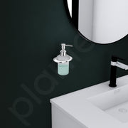 Plantex Pure Brass Liquid Soap Dispenser/Smero Hand Wash Dispenser for kitchen/Shampoo Dispenser/Bathroom Accessories - Aqua (Chrome)