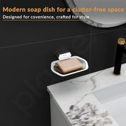 Plantex Soap Holder for Bathroom/304 Grade Stainless Steel Soap Dish/Soap Case/Soap Stand/Bathroom Accessories - Pack of 1 (Delta, 2801, Chrome)