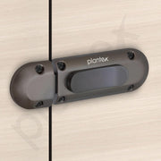 Plantex Door Stopper/Door Latch for Main Door/Baby Latch for Bathroom/Door Lock for Home and Office Doors - Pack of 4 (Satin Black)