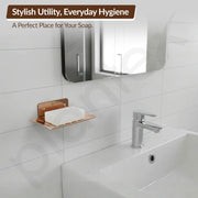 Plantex Stainless Steel Soap Holder for Bathroom/Wall Mounted Soap Holder/Soap Dish/Bathroom Accessories (Rose Gold)