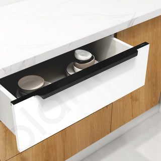 Plantex Profile Handle for Kitchen Cabinet/28 Inch Alluminium Drawer Profile Handle/Wardrobe Pull Handle for Home/Office/Hotel - Pack of 2 (Black)