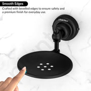Plantex 304 Grade Stainless Steel Soap Holder/Soap Stand/Bathroom Soap Dish/Bathroom Accessories - Skyllo (Black)