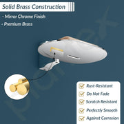 Plantex Rich Brass Unique Soap Holder for Bathroom/Wall Mounted Soap Holder/Soap Stand/Bathroom Accessories - (Chrome)