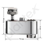 Plantex Brass Universal Rotation Splash Protector for Kitchen/2 Mode (Up Down Water Outlet) Tap extender for Kitchen sink-(H-143-Chrome)