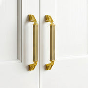 Plantex Aluminium Cabinet Handle/160mm Wardrobe Handle for Home/Cupboard Door Pull-Push Handles for Office - Pack of 2 (Brass Antique & Gold)