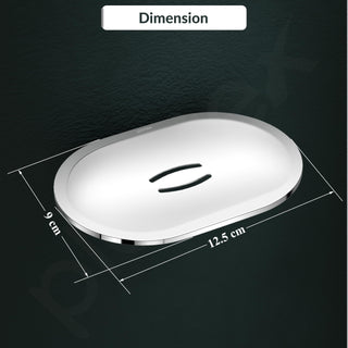 Plantex Smero Pure Brass Soap Dish for Bathroom/Wall Mounted Soap Holder/Soap Stand/Bathroom Accessories - Aqua(Chrome)