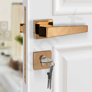 Plantex Premium Main Door Lock With 3 Years Warranty - Mortise Lock Set for Home (PT-004- Rose Gold)