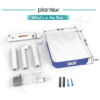 Plantex Commode Flush Tank for Toilet with 7 LTR Water Capacity/Dual Tone and Slim Polypropylene Flush Tank with Internal Accessories - Pack of 1 (Blue & White)