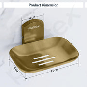 Plantex 304 Grade Stainless Steel Bathroom Soap Holder/Soap Stand for Washbasin/Soap Dish/Bathroom Accessories - Parv (Brass Antique)
